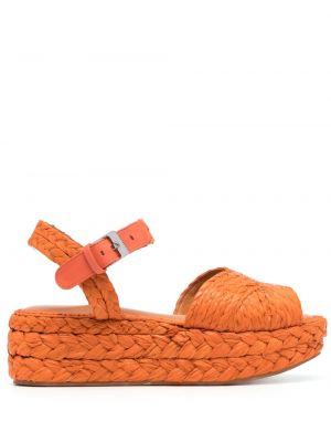 Sandaler med remmar Clergerie orange