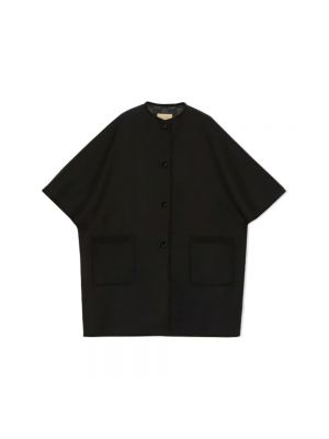 Abrigo de lana reversible Gucci negro