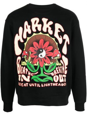 Sweatshirt aus baumwoll mit print Market schwarz