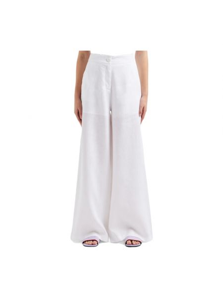 Spodnie relaxed fit Armani Exchange białe