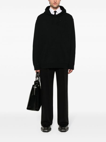 Medvilninis džemperis su gobtuvu Givenchy juoda