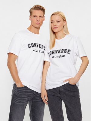 Hviezdne priliehavé tričko Converse biela