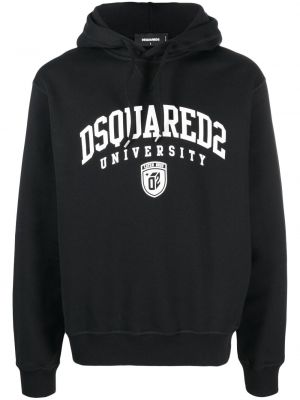 Baskılı pamuk uzun kazak Dsquared2 siyah