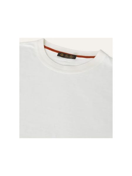 Camiseta de lino Loro Piana blanco