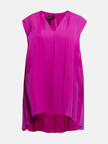 Шелковая блузка Escada фиолетовая