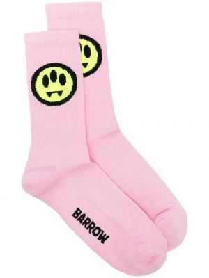 Socken mit stickerei Barrow pink