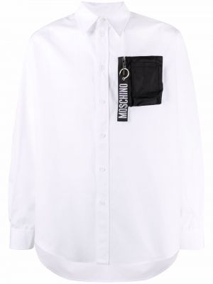 Camisa con cremallera Moschino blanco