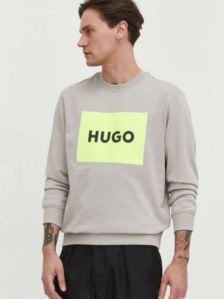 Bluza z nadrukiem Hugo beżowa