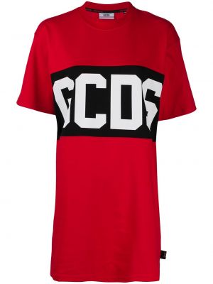 Camiseta con estampado Gcds rojo