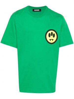 Тениска с принт Barrow зелено