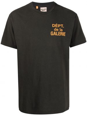 Тениска с принт Gallery Dept. черно