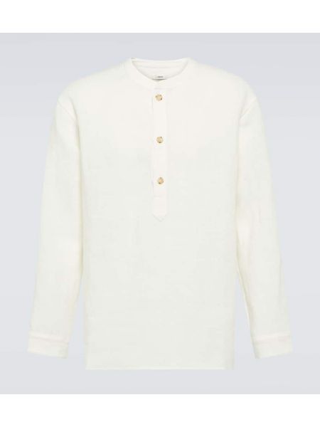 Chemise en lin Commas blanc