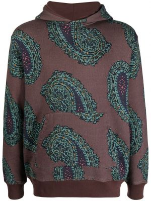 Paisley trykt hettegenser Paul Smith brun