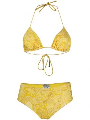 Paisley trykt bikini Etro gul