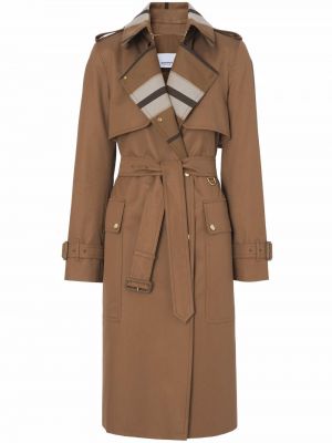 Trench à rayures Burberry marron