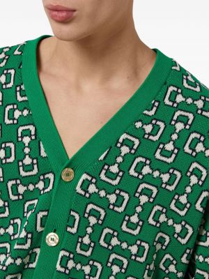 Bavlněný kardigan Gucci zelený