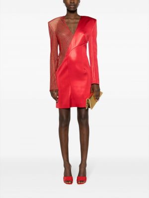 Sukienka mini asymetryczna Genny czerwona