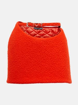 Vlněné mini sukně Y/project oranžové
