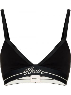 Trykt bralette Khaite svart