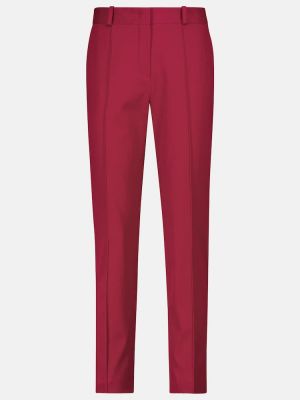 Bavlněné rovné kalhoty Loro Piana červené