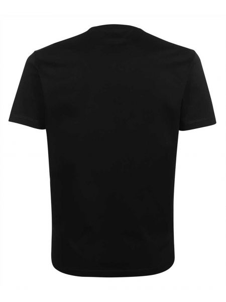 Хлопковая футболка с принтом Dsquared2 черная