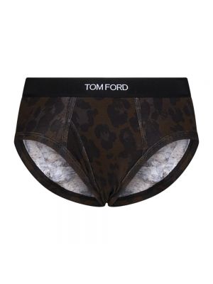 Unterhose mit leopardenmuster Tom Ford braun