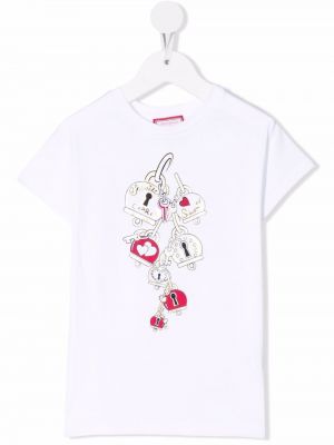 T-shirt con stampa Simonetta bianco