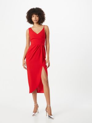 Μίντι φόρεμα Skirt & Stiletto κόκκινο