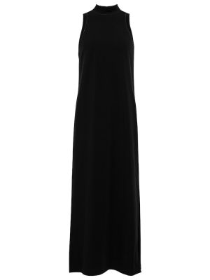 Памучна миди рокля от джърси Brunello Cucinelli черно