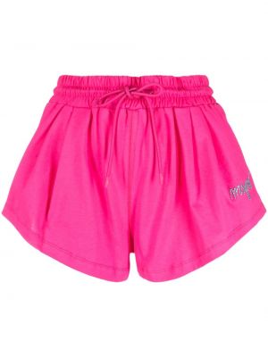 Shorts mit stickerei aus baumwoll Msgm pink