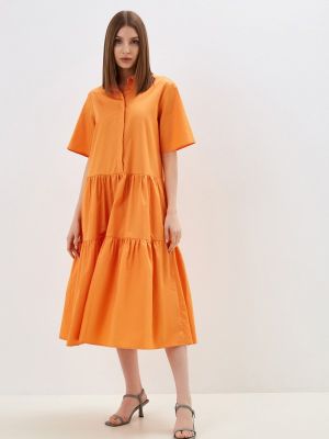 Платье-рубашка Sabrina Scala оранжевое