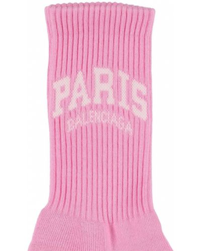 Bavlnené ponožky Balenciaga ružová