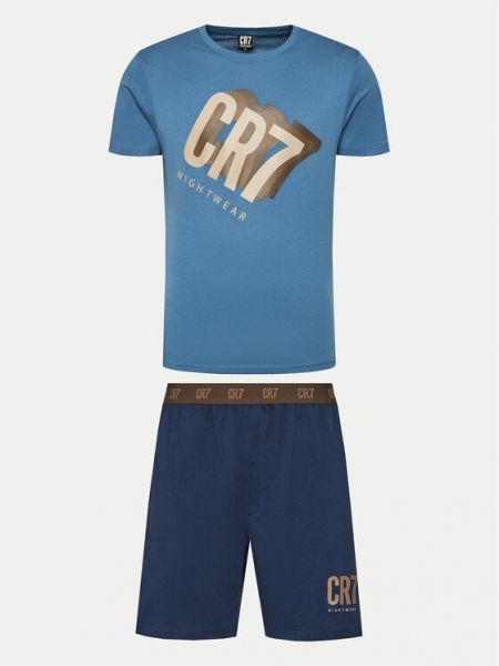 Pijamale din bumbac Cr7 - Cristiano Ronaldo albastru