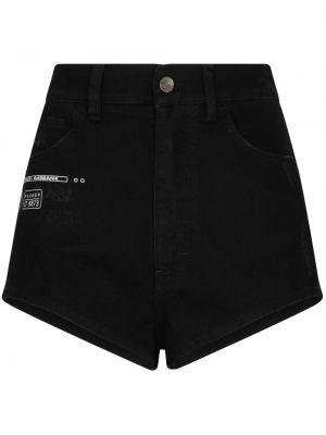 Shorts di jeans Dolce & Gabbana Dg Vibe nero