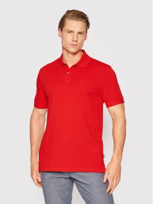 Polo majica Boss rdeča