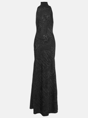 Dlouhé šaty Alaïa černé