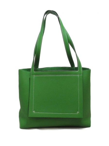 Шопинг чанта Hermès Pre-owned зелено