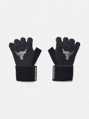 Kožené rukavice z nylonu Under Armour - černá