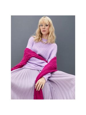 Suéter de punto Twinset violeta