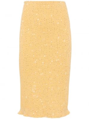 Pletena suknja sa šljokicama Fabiana Filippi narančasta