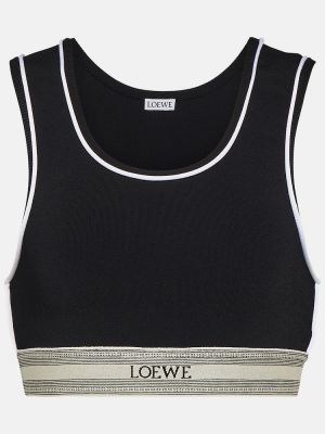 Crop top Loewe černý