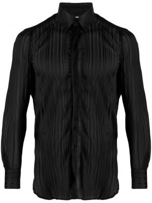 Caurspīdīgs krekls Pt Torino melns