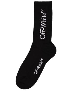 Bavlněné ponožky Off-white černé