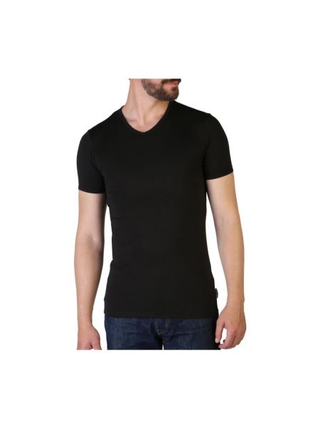 Slim fit t-shirt mit v-ausschnitt Bikkembergs schwarz