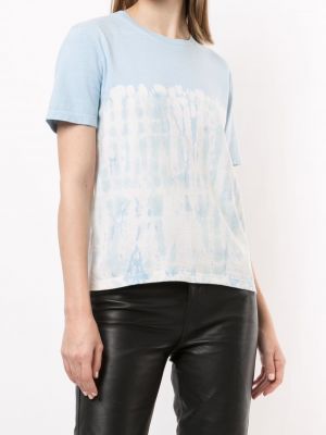 Camiseta slim fit con estampado tie dye Proenza Schouler White Label blanco
