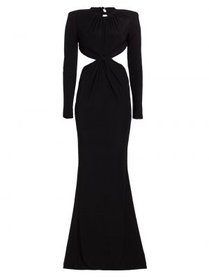 Длинное платье из джерси Michael Costello Collection черное