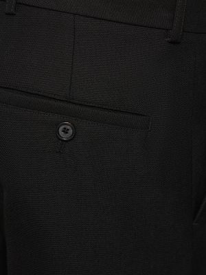 Gyapjú öltöny Toteme fekete