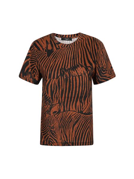 T-shirt aus baumwoll mit print mit zebra-muster Max Mara Weekend