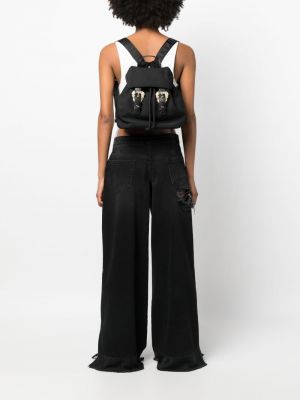 Plecak na sprzączkę Versace Jeans Couture czarny