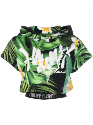 Hoodie mit print Philipp Plein grün